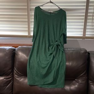 Little green holiday dress